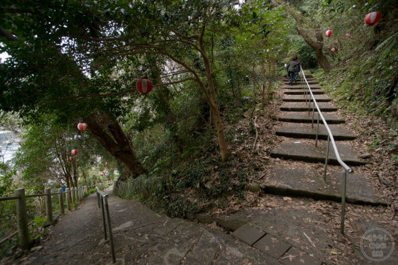 淡島神社までの登山道