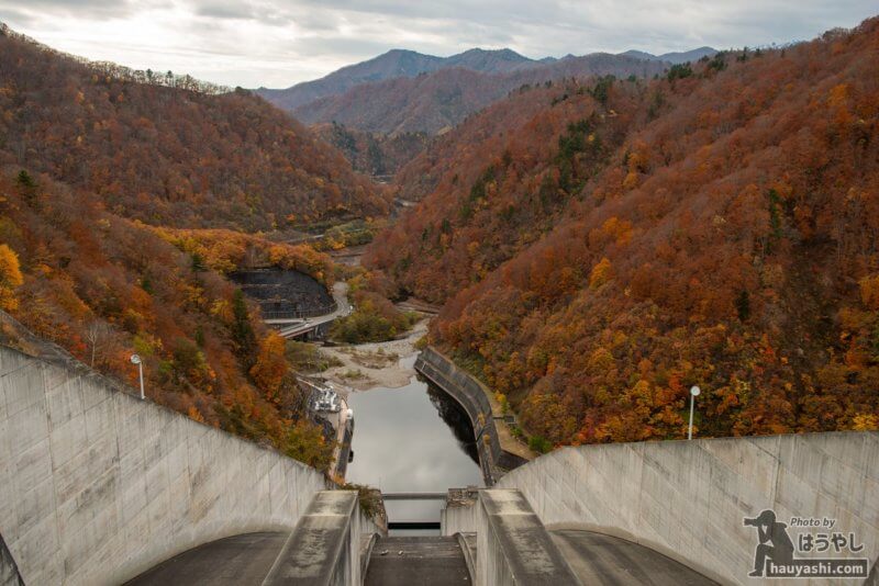 奈良俣ダム 紅葉風景（2020年11月7日）